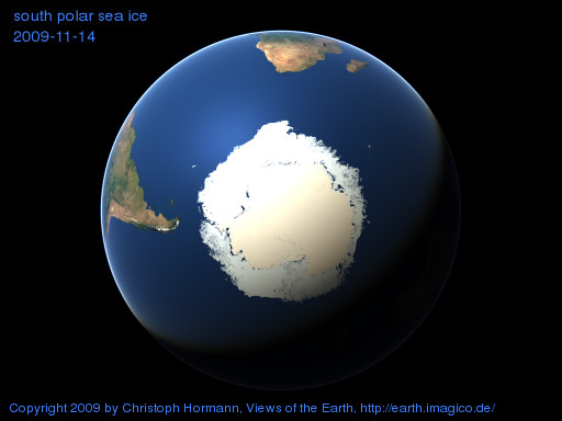 south polar image