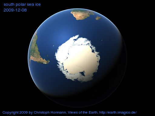 south polar image