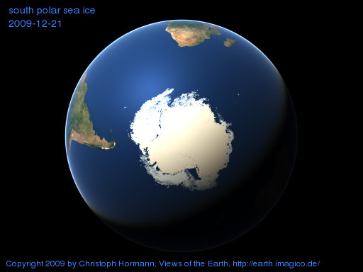 south polar image