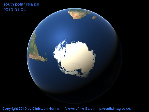 south polar image