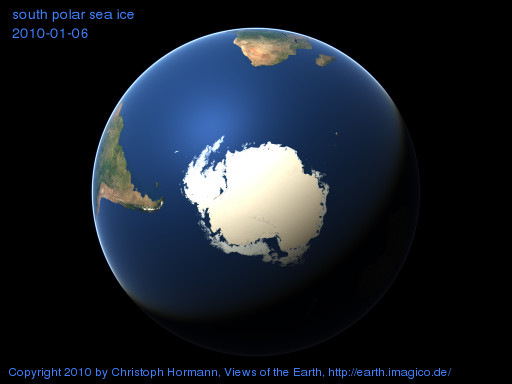 south polar image