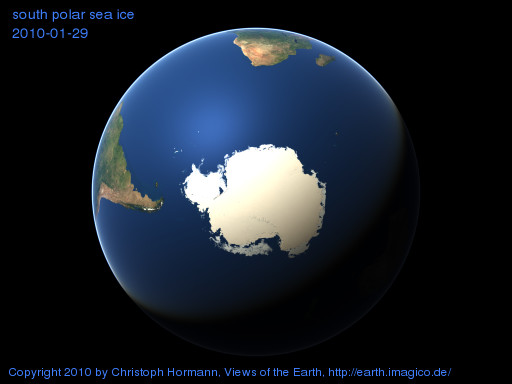 south polar image