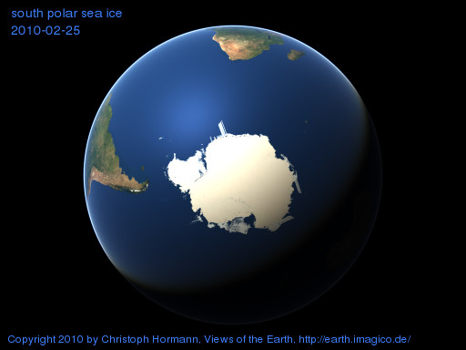 south polar image