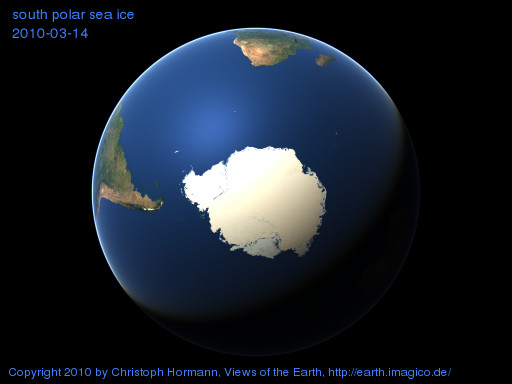 south polar image