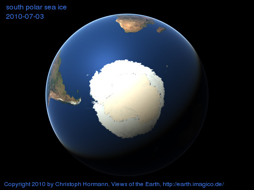 south polar image