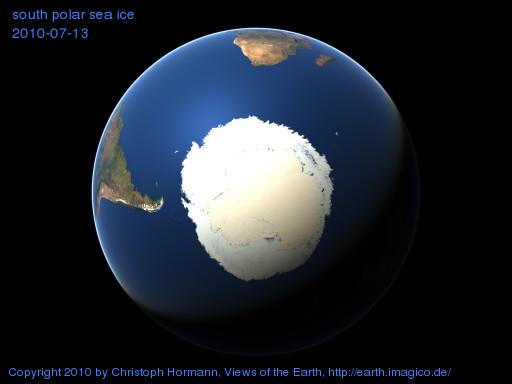 south polar image