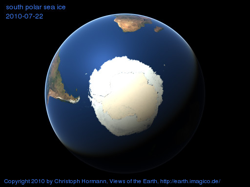 south polar image