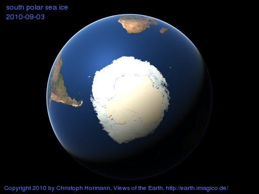 south polar image