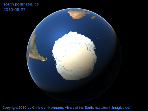 south polar image