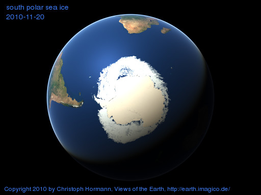 south polar image