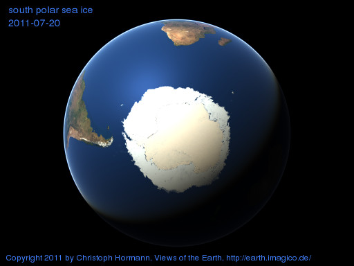 south polar image