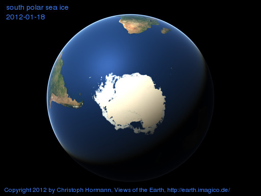south polar image