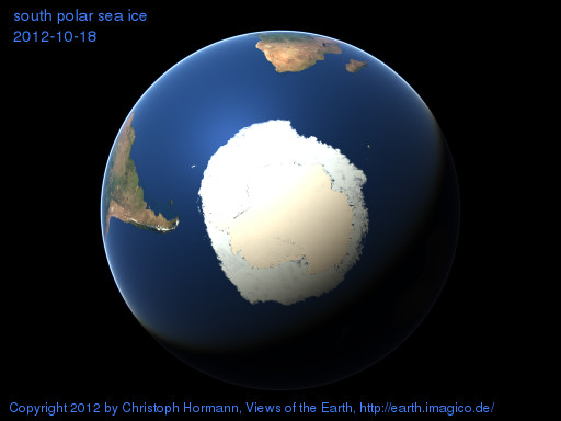 south polar image