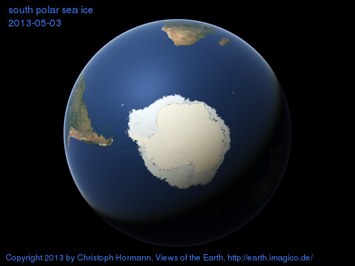 south polar image