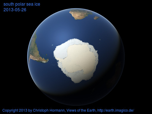 south polar image