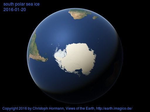 south polar image