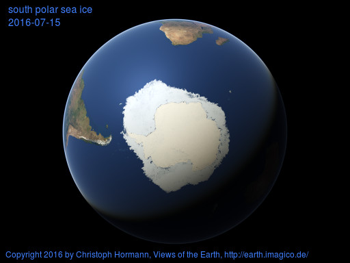 south polar image