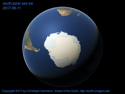 south polar image