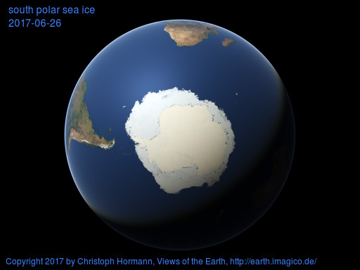 south polar image
