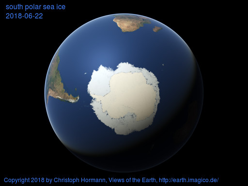 south polar image