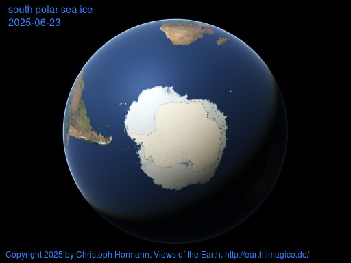 south polar image