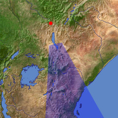 Kenyan Rift Valley location map