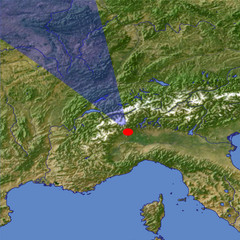 Monte Rosa location map