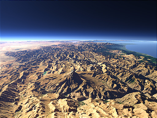 Closeup view of Mount Damavand